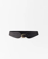 Mango Women's Leather Obi Belt