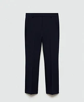 Mango Women's Pleat Straight Trousers