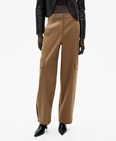 Mango Women's Cotton Cargo Pants