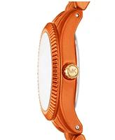 Michael Kors Women's Limited-Edition Lexington Three-Hand Orange Stainless Steel Watch, 26mm