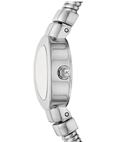 Michael Kors Women's Gramercy Two-Hand Silver-Tone Stainless Steel Watch, 21mm