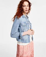 Liverpool Los Angeles Women's Frayed Trucker Jacket