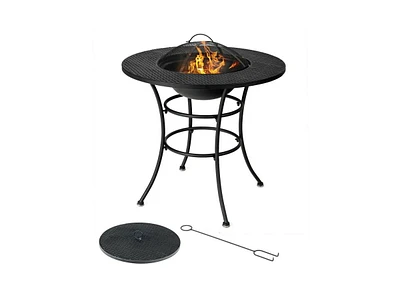 4 In 1 Fire Pit, Gri