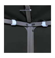 vidaXL Gazebo Cover Canopy Replacement 1 oz/ft² Dark Gray 9.8'x9.8'