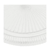Umbrella Base White 17.7"x17.7"x11.8" Cast Iron