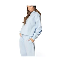 Edikted Womens Bonney Bow Detail Hoodie
