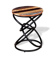 vidaXL End Table Solid Reclaimed Wood