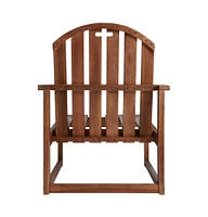 Patio Chairs 2 pcs Solid Acacia Wood