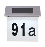 vidaXL Solar Led House Number Light Stainless Steel
