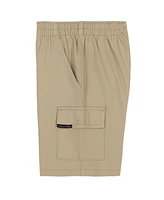Calvin Klein Toddler and Little Boys Tonal Logo Short Sleeve Tee Twill Cargo Shorts, 2-Piece Set