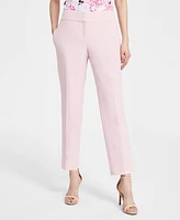 Kasper Women's Stretch-Crepe Straight-Leg Pants, Regular & Petite
