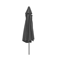 vidaXL Garden Parasol with Metal Pole 153.5" Anthracite