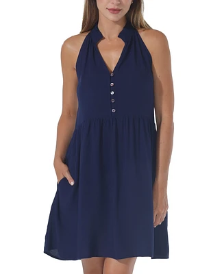 Raviya Women's Solid Sundress Cover-Up