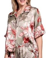Midnight Bakery Women's Satin Ziggy Pajama Set
