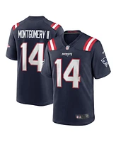 Nike Men's Ty Montgomery Navy New England Patriots Game Jersey