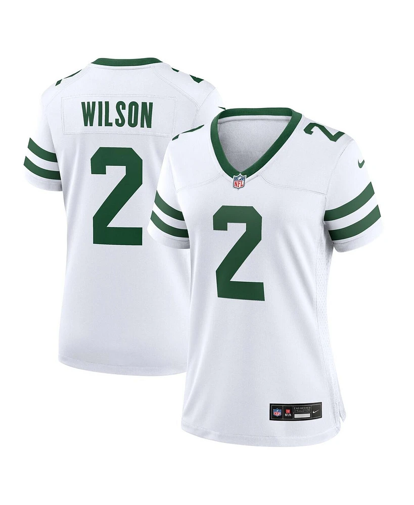 Nike Women's Zach Wilson Legacy White New York Jets Game Jersey