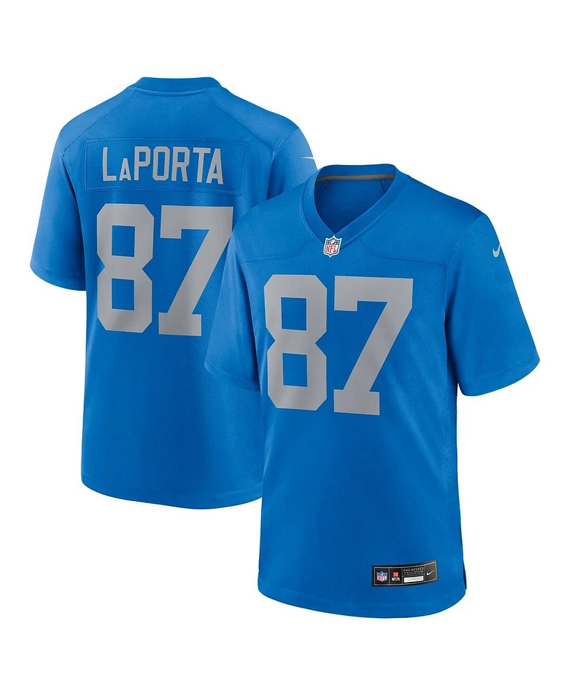 Nike Men's Sam LaPorta Blue Detroit Lions Alternate Game Jersey