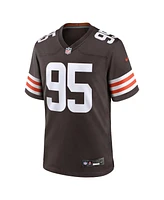 Nike Men's Myles Garrett Brown Cleveland Browns Team Game Jersey