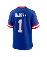 Nike Men's Malik Nabers Royal New York Giants 2nd Alternate Game Jersey