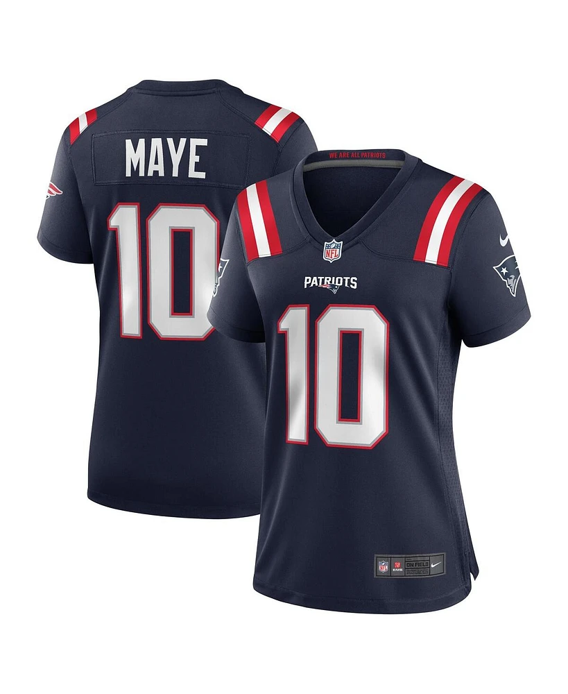 Nike Women's Drake Maye Navy New England Patriots Player Game Jersey