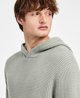 Sun + Stone Men's Waffle-Knit Pullover Hoodie, Exclusively at Macy's