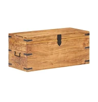 Chest 35.4"x15.7"x15.7" Solid Acacia Wood