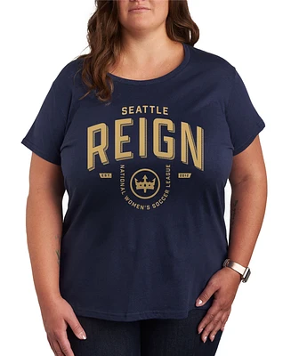 Hybrid Apparel Plus Trendy Seattle Reign Graphic Crew Neck T-Shirt