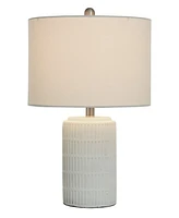 StyleCraft Home Collection 21" Metal Joni Ceramic Table Lamp