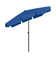 vidaXL Beach Parasol Azure Blue 78.7"x49.2"