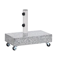 vidaXL Umbrella Base Light Gray 17.7"x9.8"x3.3" Granite