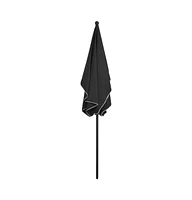 vidaXL Garden Parasol with Pole 82.7"x55.1" Anthracite