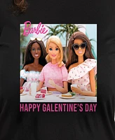 Hybrid Apparel Plus Trendy Barbie Happy Galentine's Day Graphic Crew Neck T-Shirt