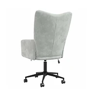 vidaXL Relaxing Chair Light Gray Velvet