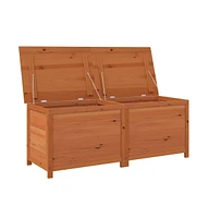 vidaXL Patio Cushion Box Brown 59.1"x19.7"x22" Solid Wood Fir