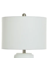 StyleCraft Home Collection 21" Metal Joni Ceramic Table Lamp
