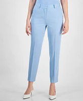 Tahari Asl Women's Mid Rise Pinstripe Classic Pants