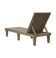vidaXL Sun Lounger Light Brown 61"x22.8"x32.7" Polypropylene