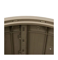 vidaXL 3-in-1 Patio Storage Box Light Brown Polypropylene