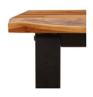 Bench with Live Edge 43.3" Solid Wood Acacia