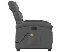 Massage Recliner Chair Dark Fabric