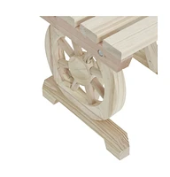 vidaXL Patio Bench 45.3" Solid Wood Fir