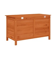 vidaXL Patio Storage Box 39"x19.5"x23" Solid Wood Fir