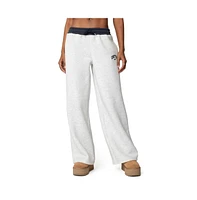 Edikted Women's Contrast Embroidered Sweatpants