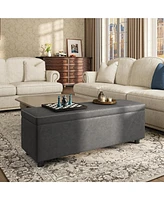 gaomon Upholstered Flip Top Storage Bench