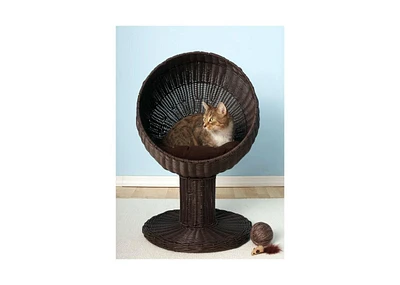 Slickblue Modern Wicker Cat Bed Lounge Fancy Design for Cozy Relaxation