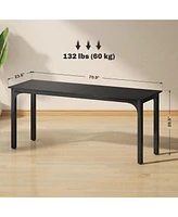 Homcom 70.9" Computer Desk, Study Desk with Metal Legs,