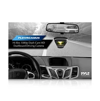 Pyle 1080p Hd Car Dash Cam, Video Recorder & Camcorder with Impact/Parking Monitor