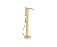 Casainc Freestanding Single Handle Floor Mounted Roman Tub Faucet Bathtub Filler with Hand Shower