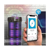 Pyle Portable Bluetooth Speaker & Karaoke System, 800W Output, Led Party Lights, Rechargeable Battery