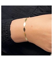 The Lovery Gold Petal Bracelet 14K Gold